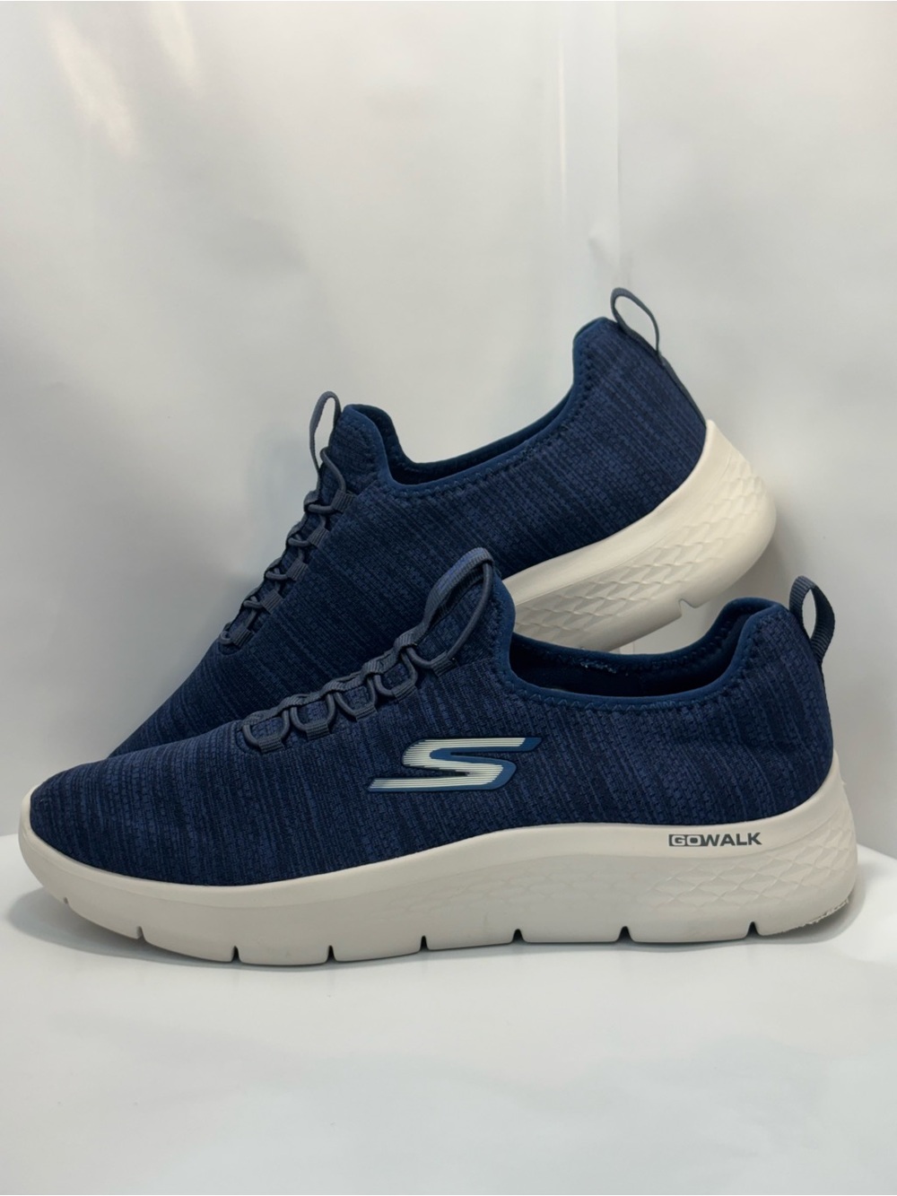 Skechers Go Walk Flex Ultra Slip-on Blue Mens Size 9.5 Light Weight Cooling Mesh